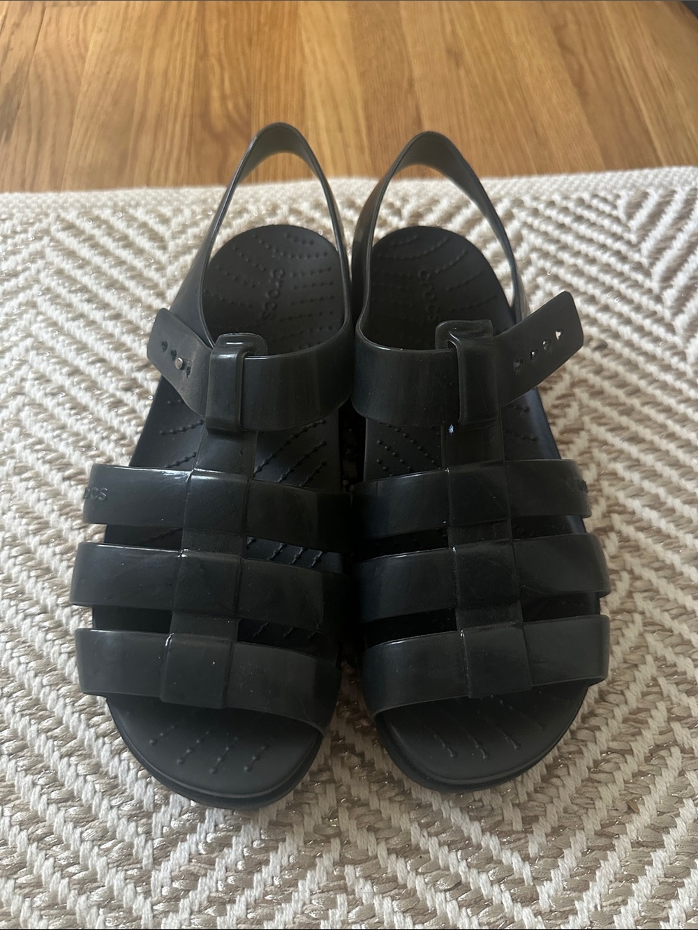 Women’s Crocs Black Casual Jelly Sandals